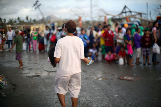 フィリピン台風被災者