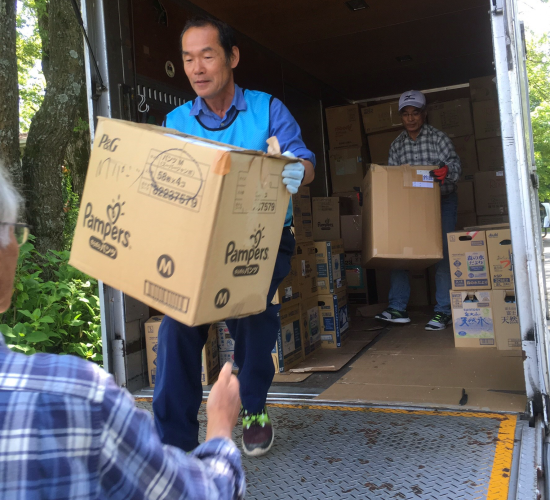 【熊本地震支援】南阿蘇で自宅避難者への物資配布