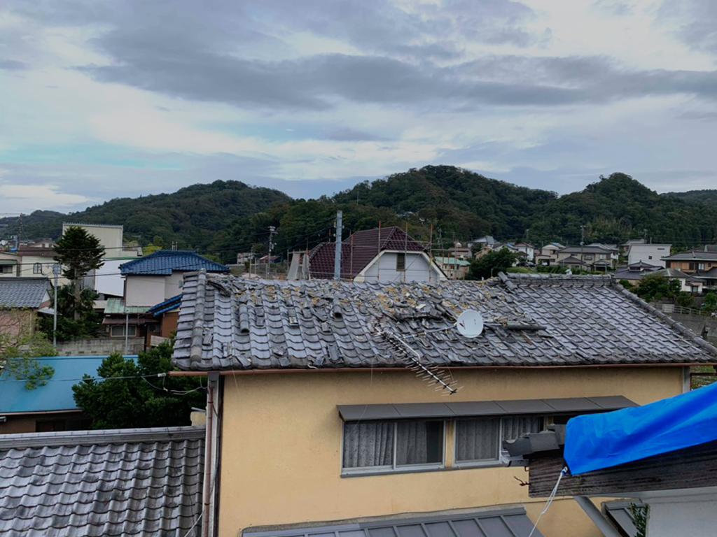 台風15号で被害を受けた屋根