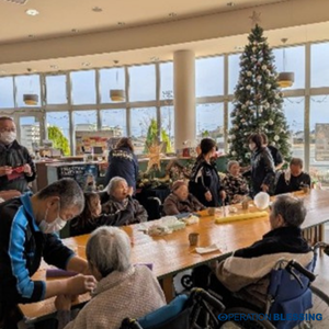 東日本大震災復興コミュニティスペース　ブレッシングルーム　長寿荘クリスマス会