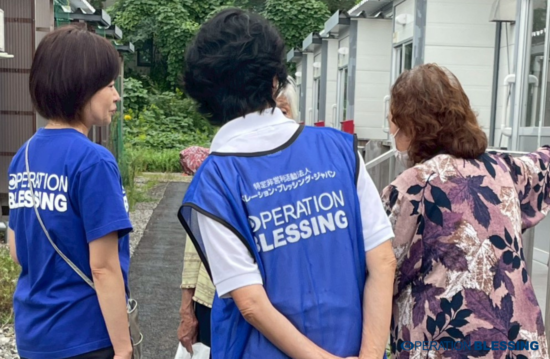 能登半島地震支援　仮設住宅訪問