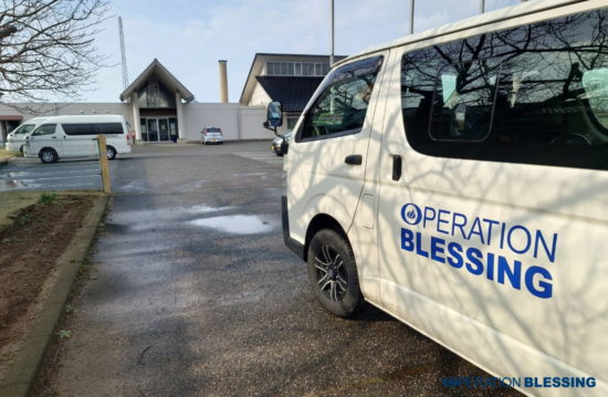 機動性の高いハイエースも出動