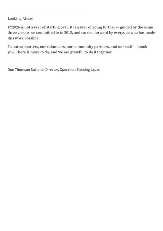 A Message from the National Director